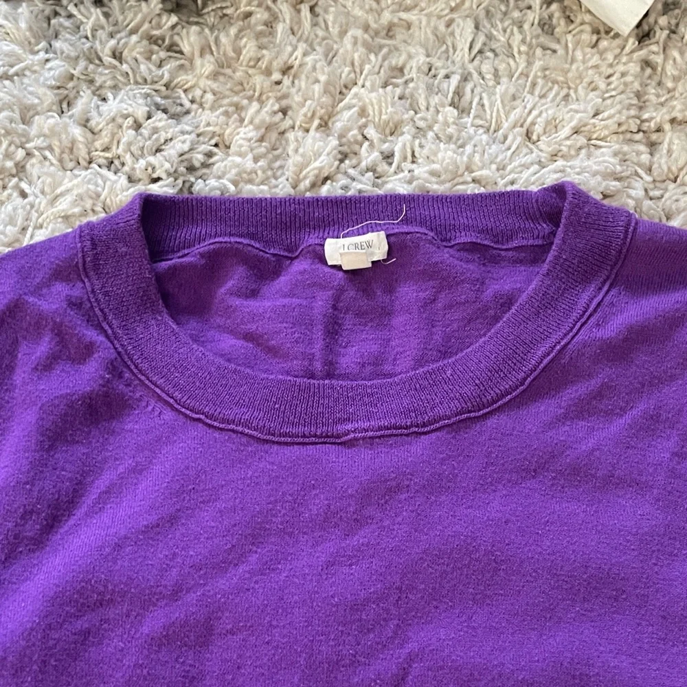 J. Crew Vibrant Purple Crew Neck‎ Sweater